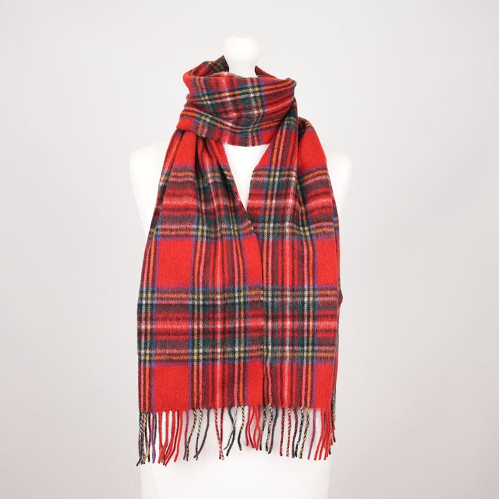 Edinburgh 100% Lambswool Scarf – Premium Soft Wool Wrap - STEWART ROYAL