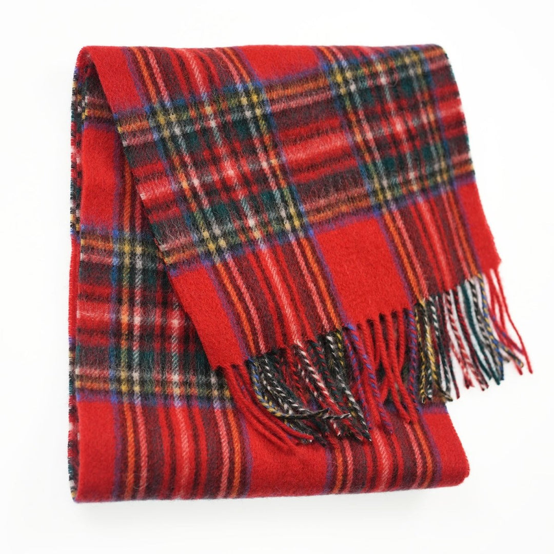 Edinburgh 100% Lambswool Scarf – Premium Soft Wool Wrap - STEWART ROYAL