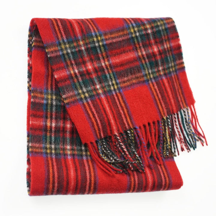 Edinburgh 100% Lambswool Scarf – Premium Soft Wool Wrap - STEWART ROYAL