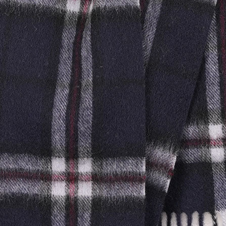 Edinburgh 100% Lambswool Scarf – Premium Soft Wool Wrap - THOMSON NAVY