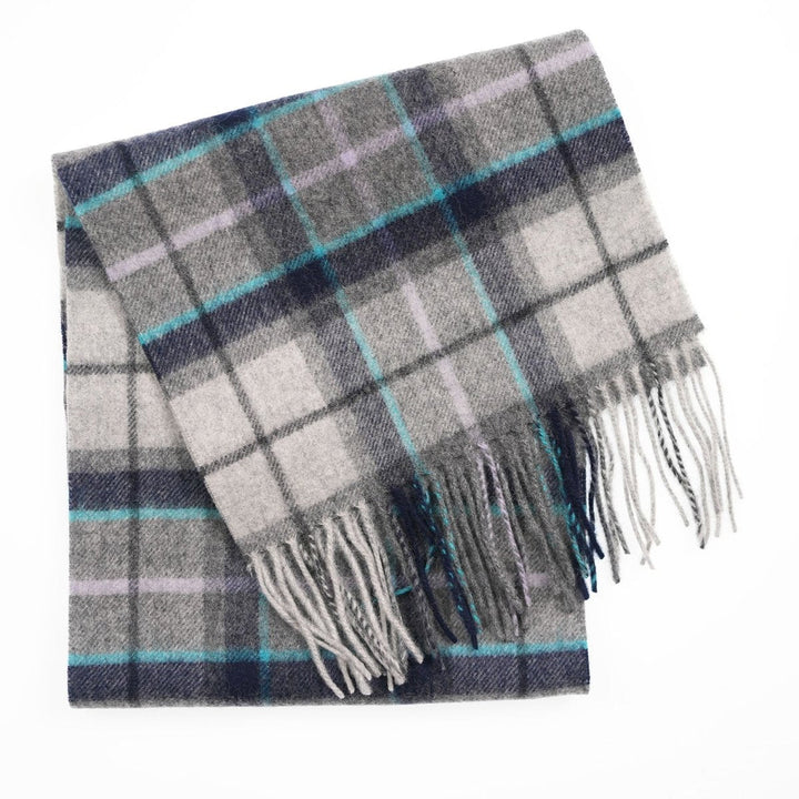 Edinburgh 100% Lambswool Scarf – Premium Soft Wool Wrap - TWEED TARTAN DOVER/GREY CHECK