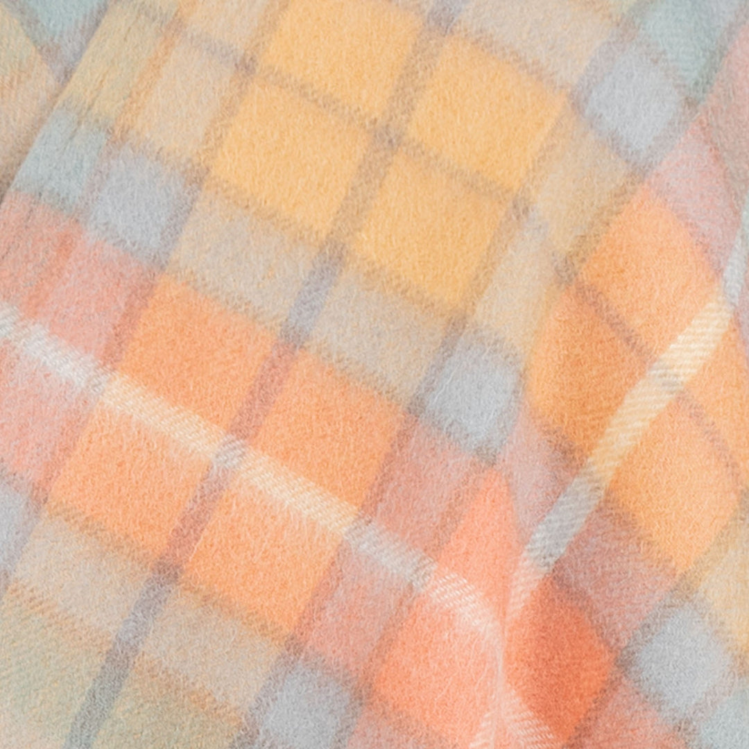 Edinburgh Lambswool Long Tartan Cape - Premium Plaid Wrap - Buchanan Antique
