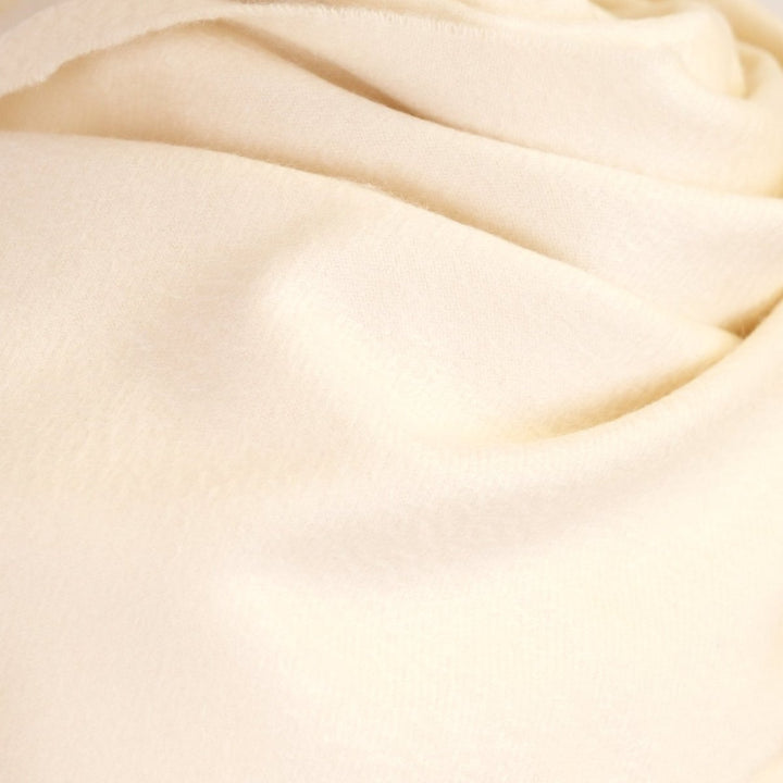 Balmoral 100% Cashmere Woven Scarf Tartan and Checks - Made in Scotland - PLAIN WHITE