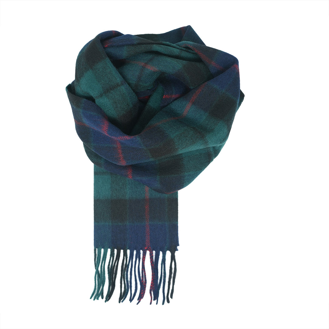 Tartan of Scotland 100% Pure New Wool Clan Scarf - Morrison Green