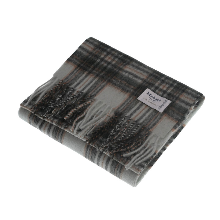 .Edinburgh 100% Lambswool Scarf – Premium Soft Wool Wrap - ROYAL STEWART VINTAGE DUCK EGG
