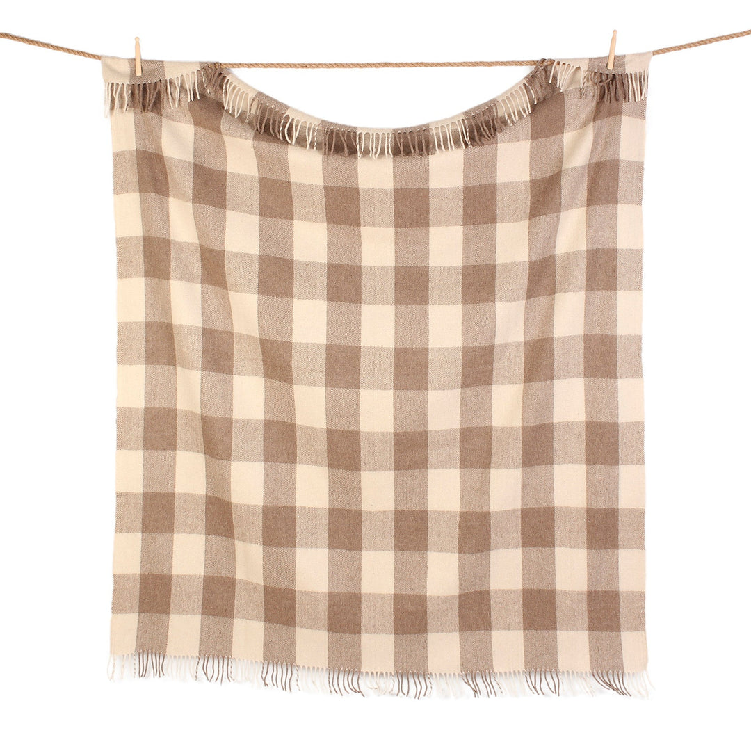 Highland Wool Blend Tartan Blanket Throw – Extra Warm Scottish Wool Blend – JACOB