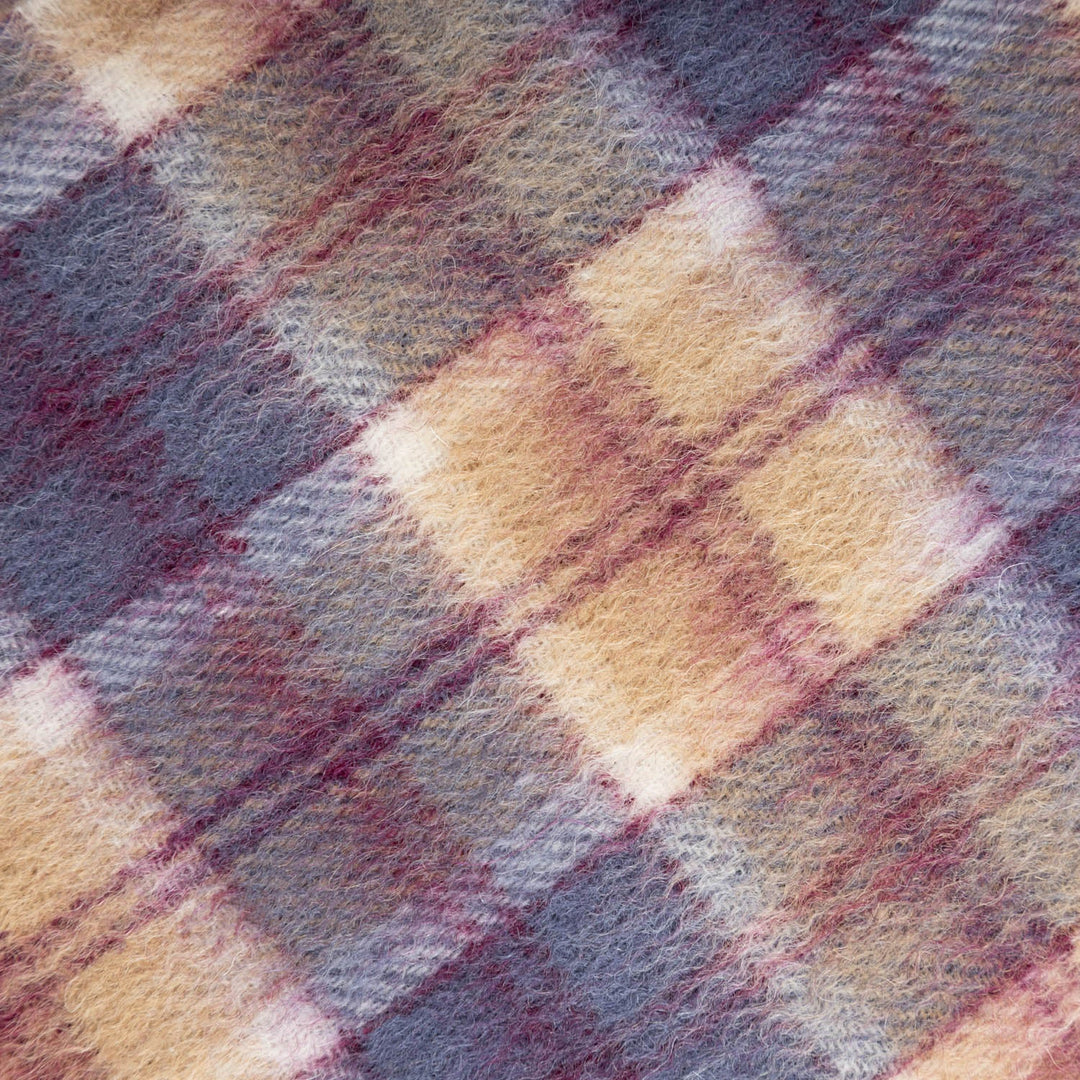 Mini Edinburgh Lambswool Tartan Scarf Bannockbane Navy