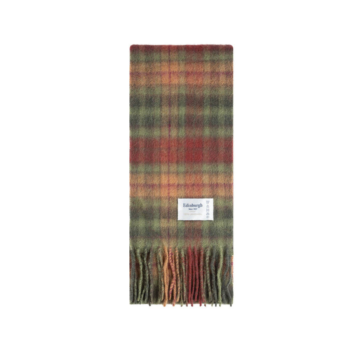 Mini Edinburgh Lambswool Tartan Scarf Buchanan Autumn