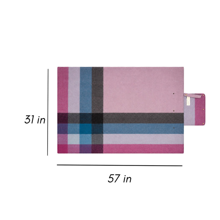 Woodside Travel Picnic Blanket with Carry Strap - Purple