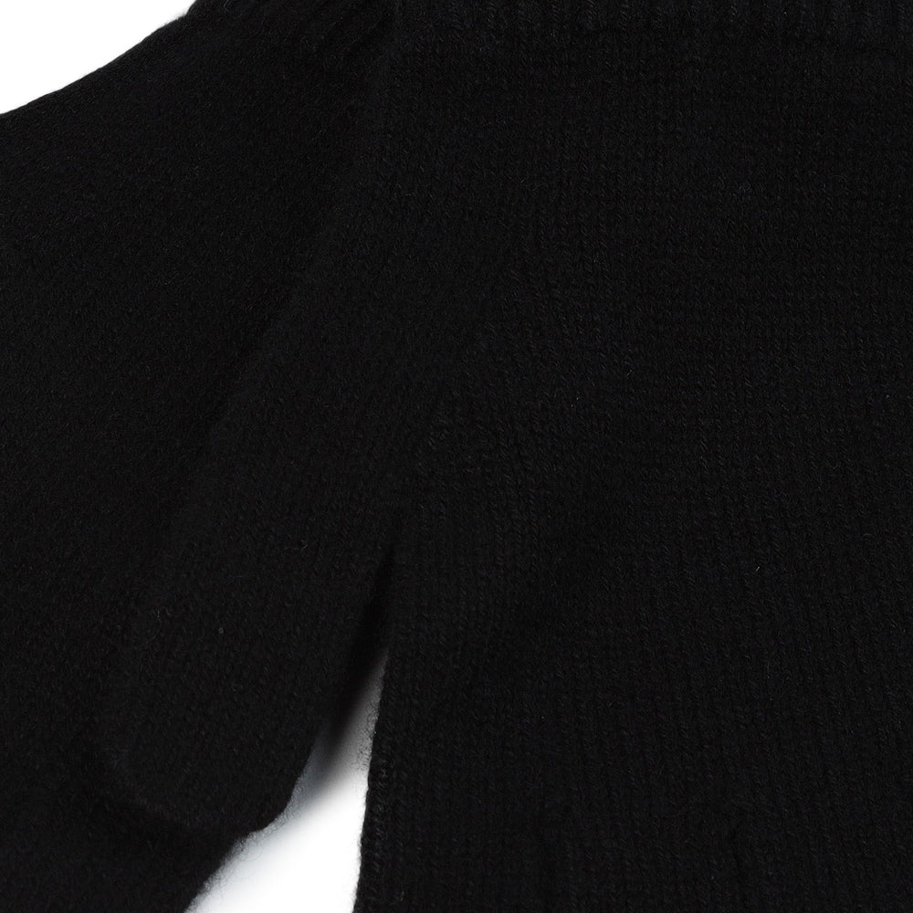 100% Cashmere Plain Glove Gents Black - Dunedin Cashmere