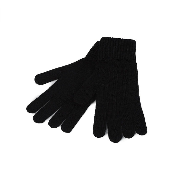 100% Cashmere Plain Ladies Glove Black - Dunedin Cashmere