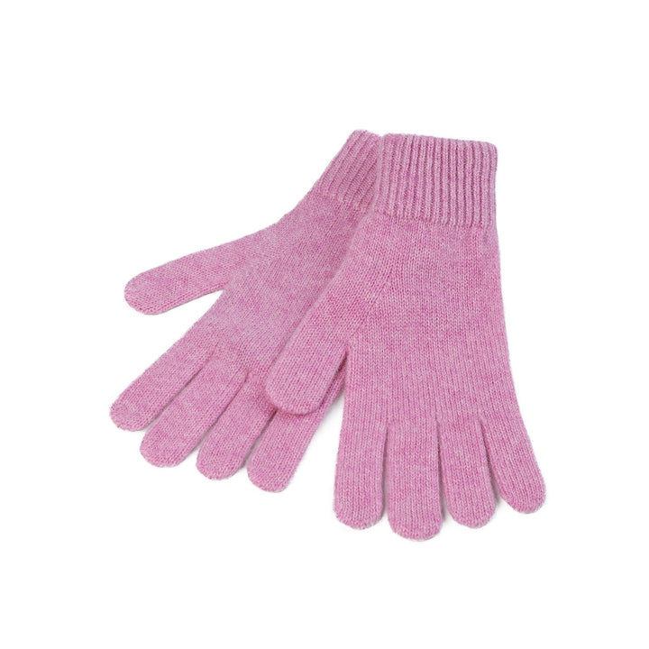 100% Cashmere Plain Ladies Glove Marl Lilac - Dunedin Cashmere