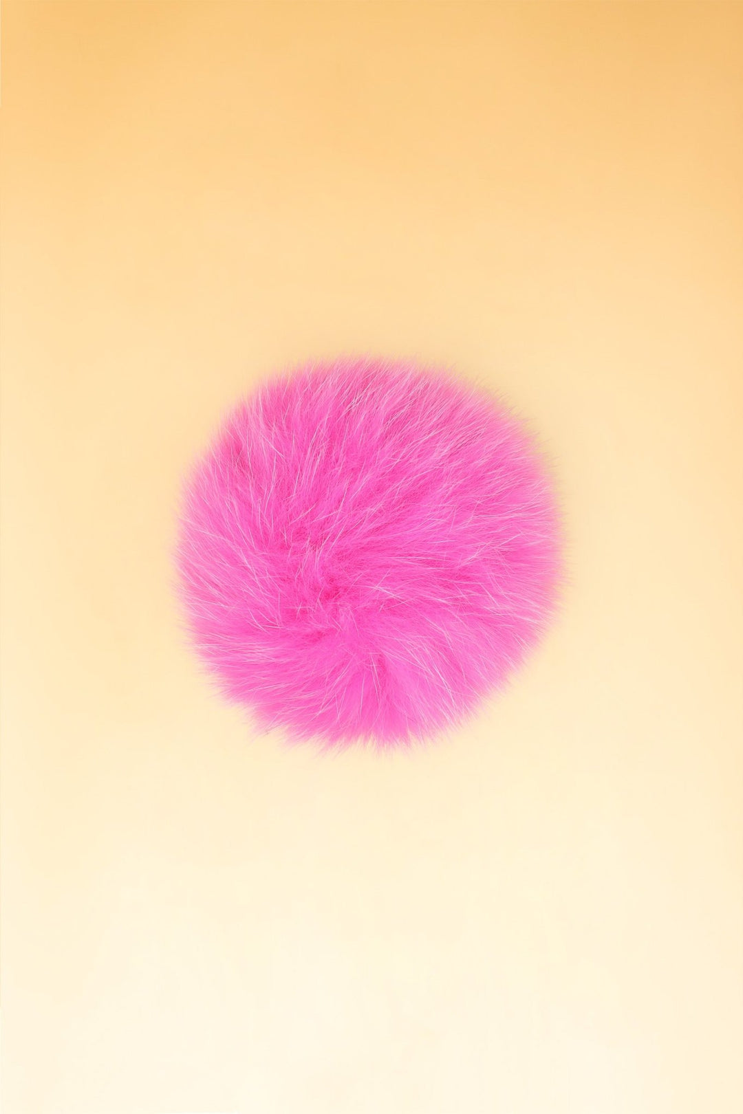 100% Real Fur Pom Pom Hot Pink - Dunedin Cashmere