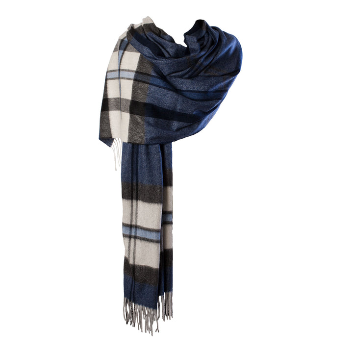 100% Cashmere Solid Stole  Thomson Navy