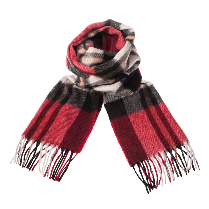 Tartan Weaving Mill 100% Cashmere Scarf  Amplified Thomson Red
