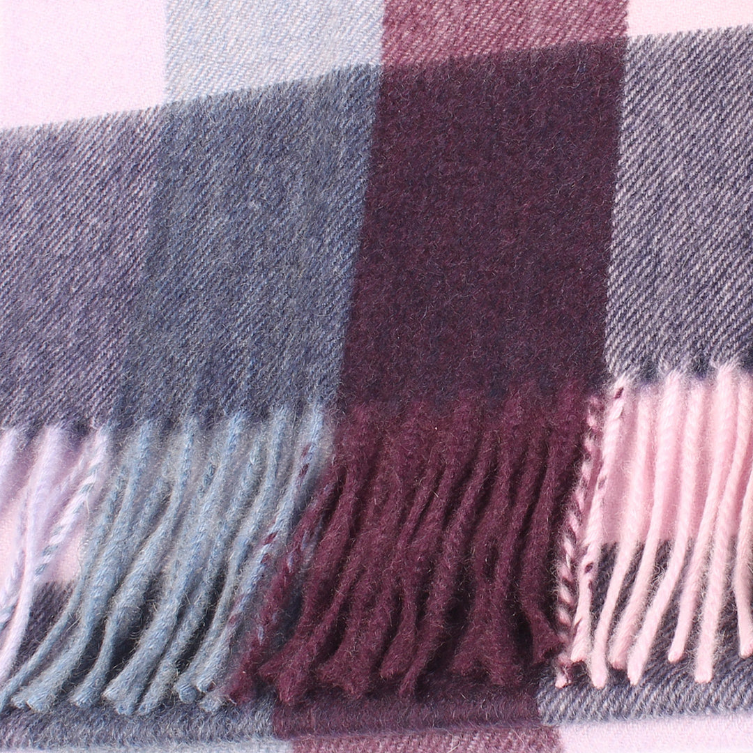 Balmoral 100% Cashmere Woven Scarf Pink