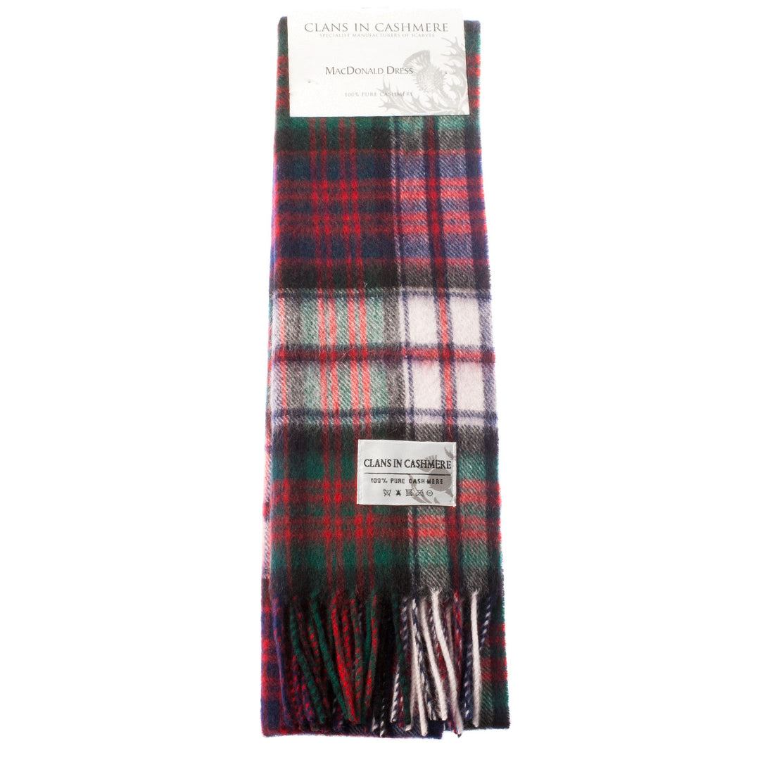Cashmere Scottish Tartan Clan Scarf  Macdonald Dress