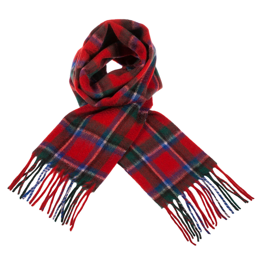 Cashmere Scottish Tartan Clan Scarf  Sinclair Red