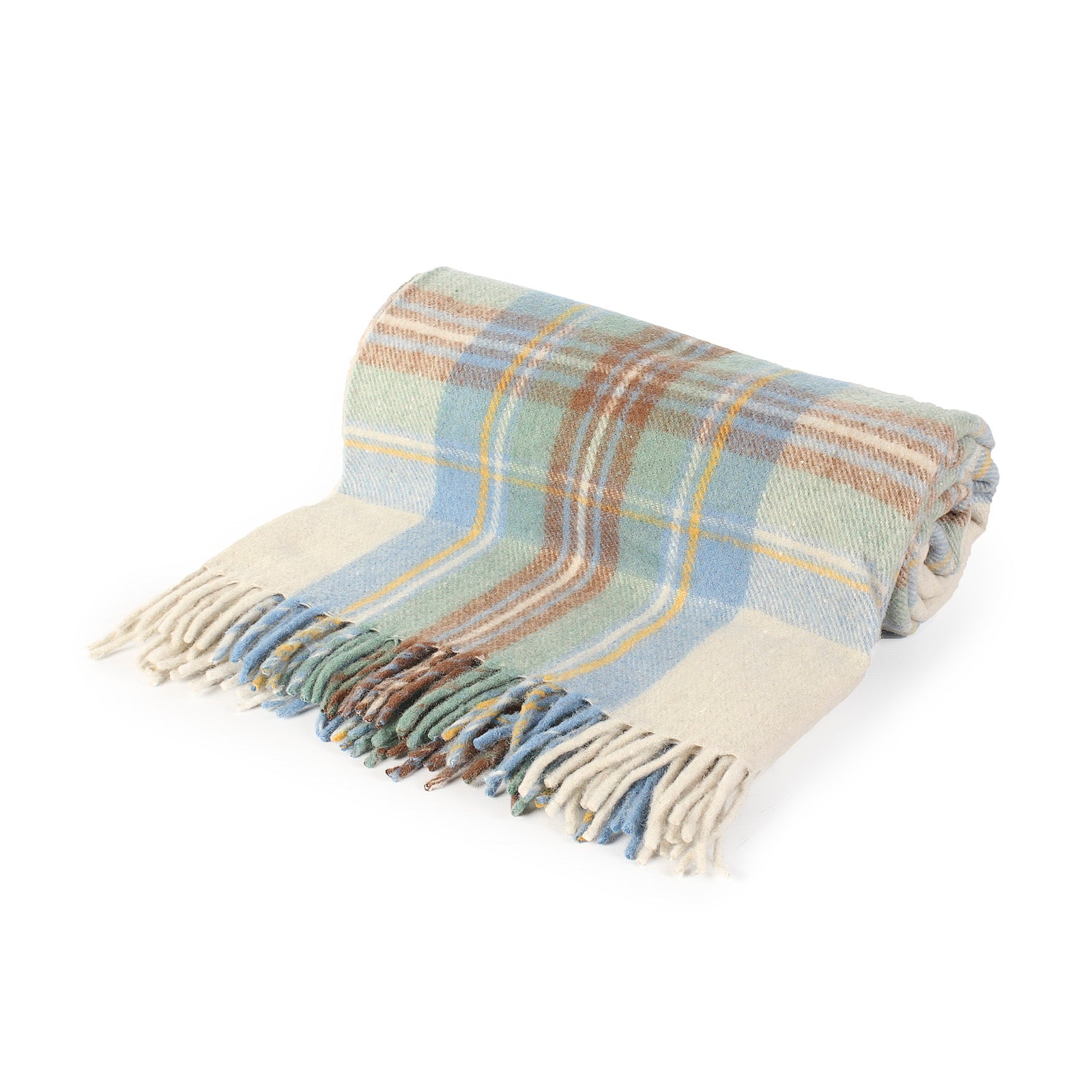 Highland Wool Blend Tartan Blanket - Thumbnail 2