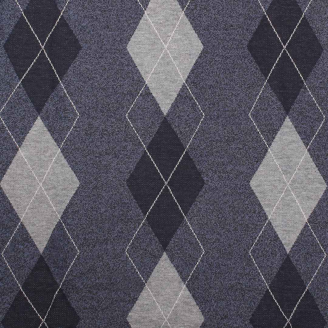 Men's Argyle Ballantrae Jumper Half Zip  Blue Melange