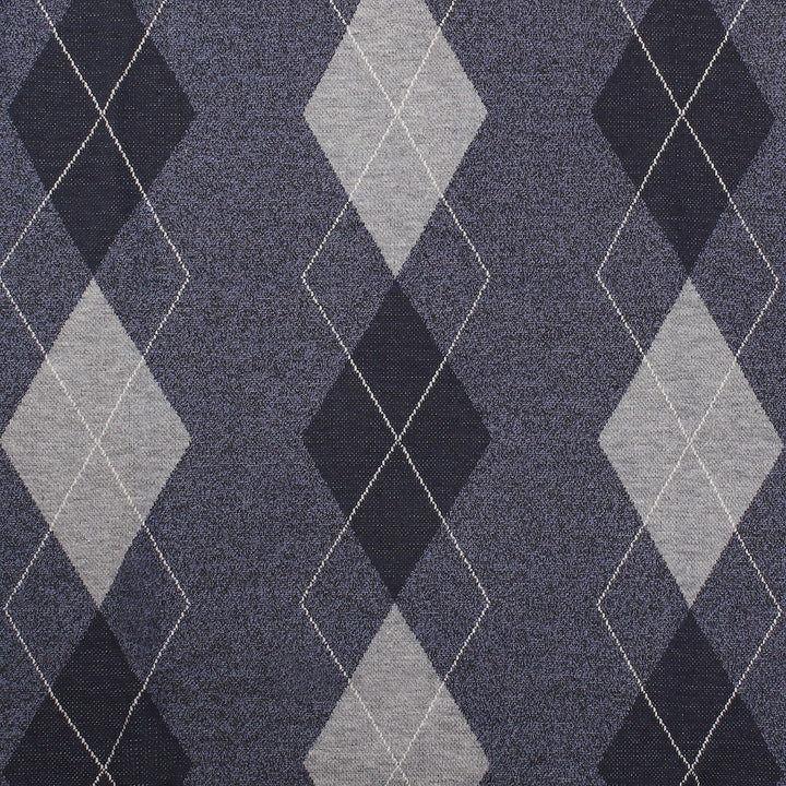 Men's Argyle Ballantrae Jumper Half Zip  Blue Melange