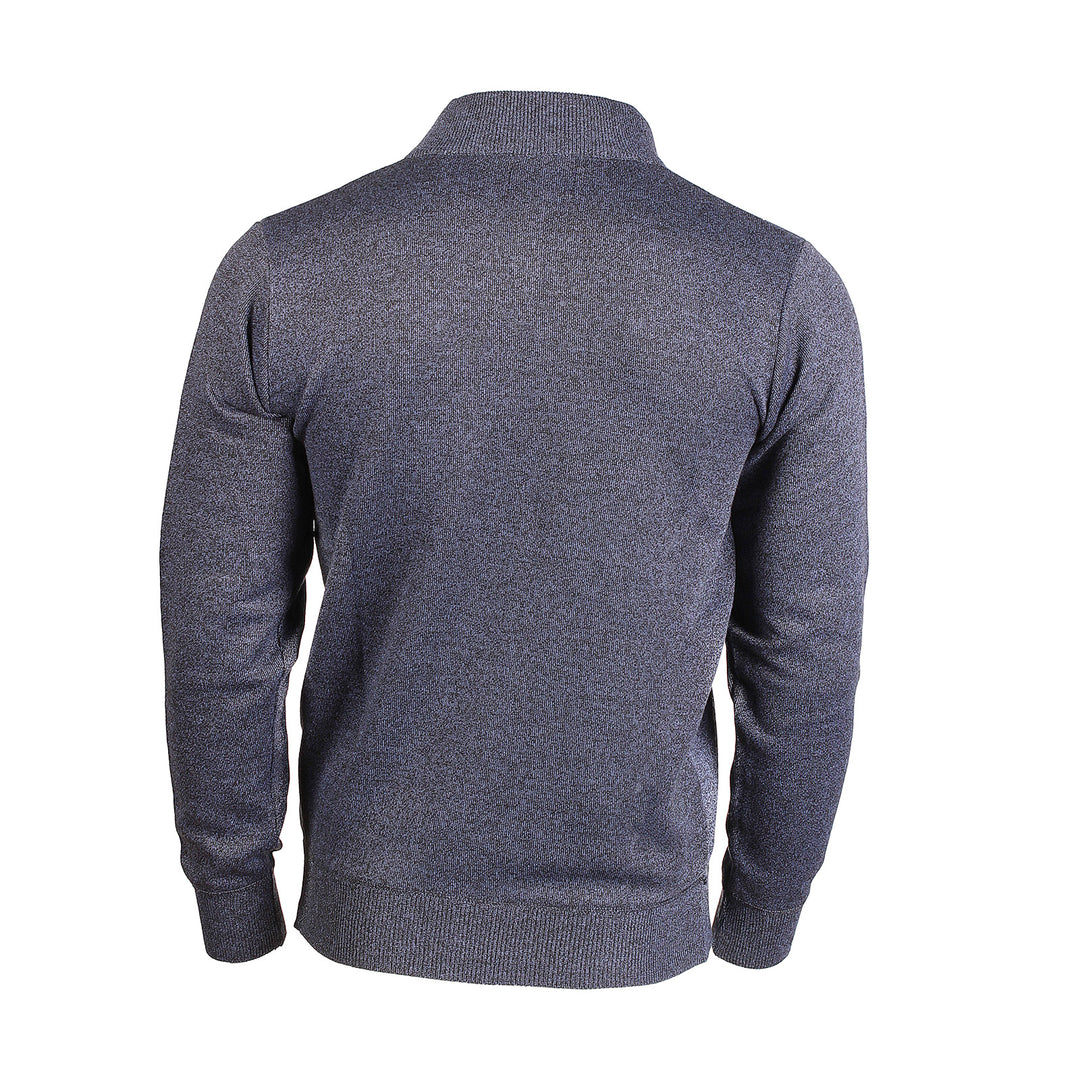 Men's Argyle Ballantrae Jumper Half Zip  Blue Melange