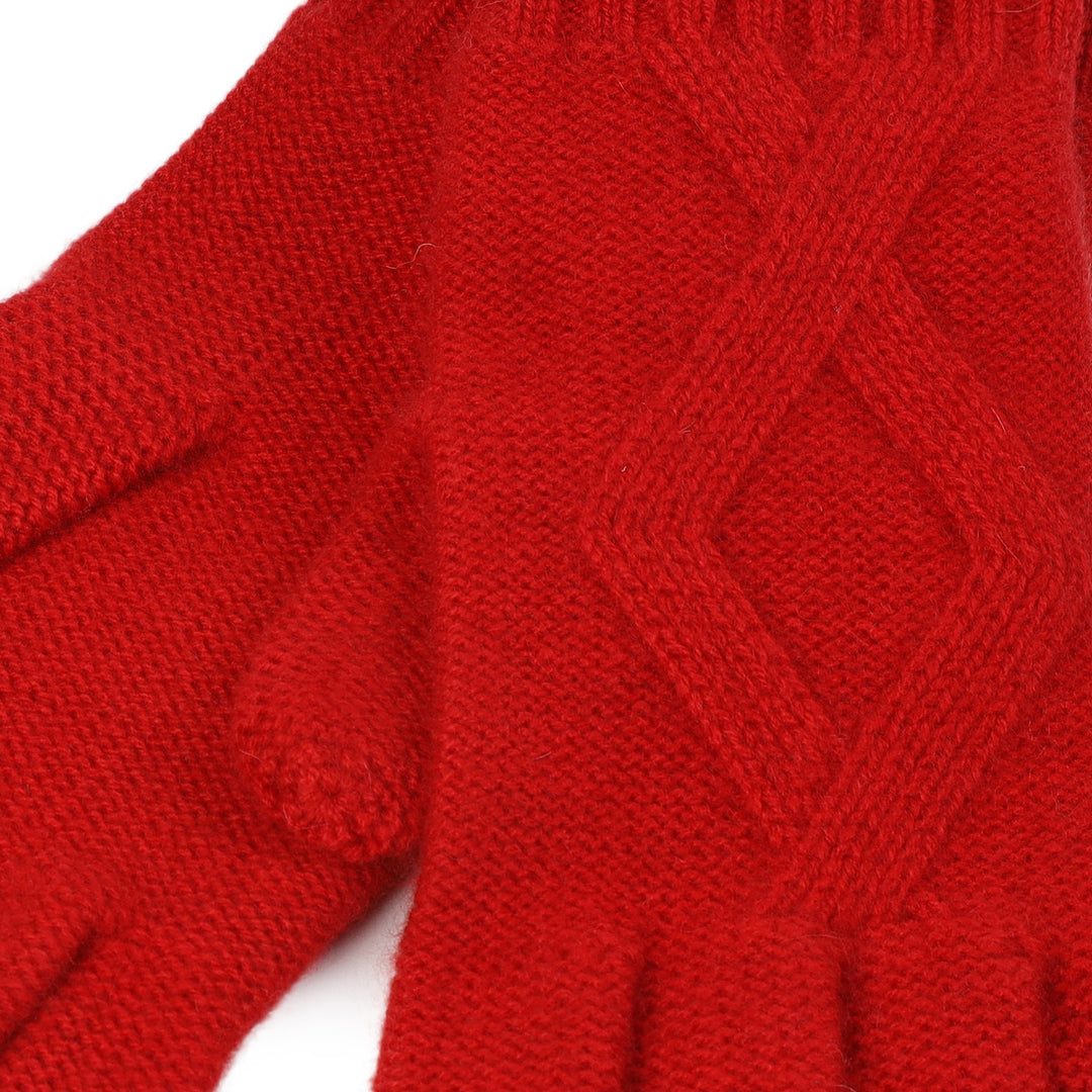 Ladies Racking Rib Detail Glove Cardinal