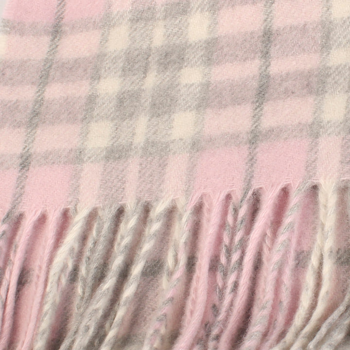 Tartan Weaving Mill 100% Cashmere Scarf  Thomson Pink