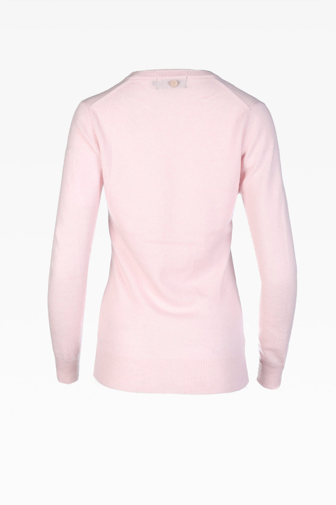 Alice Ladies Cashmere V-Neck Jumper in Nurture Pink: Sizes XS-XL