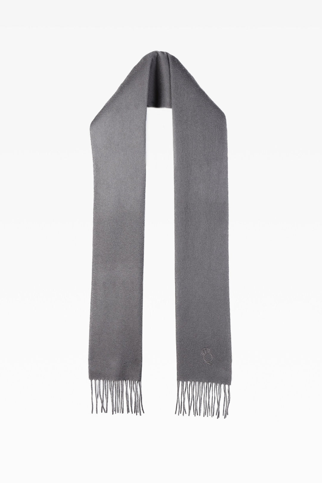Baily Plain Charcoal Cashmere Scarf