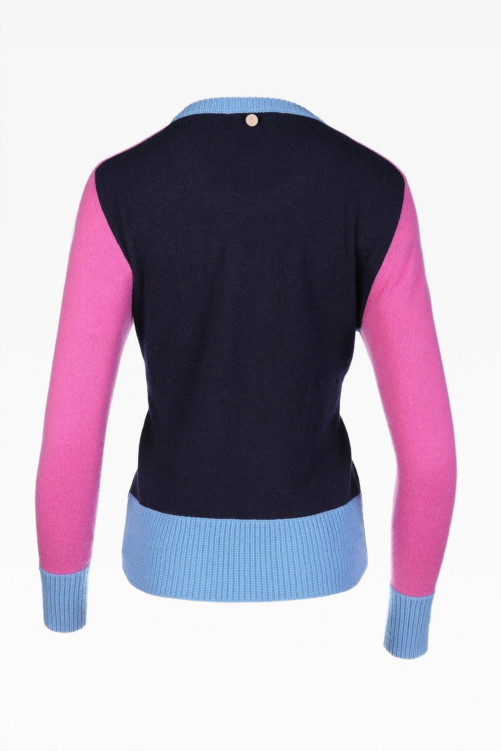 Alex Colour Block Sweater - Dunedin Cashmere