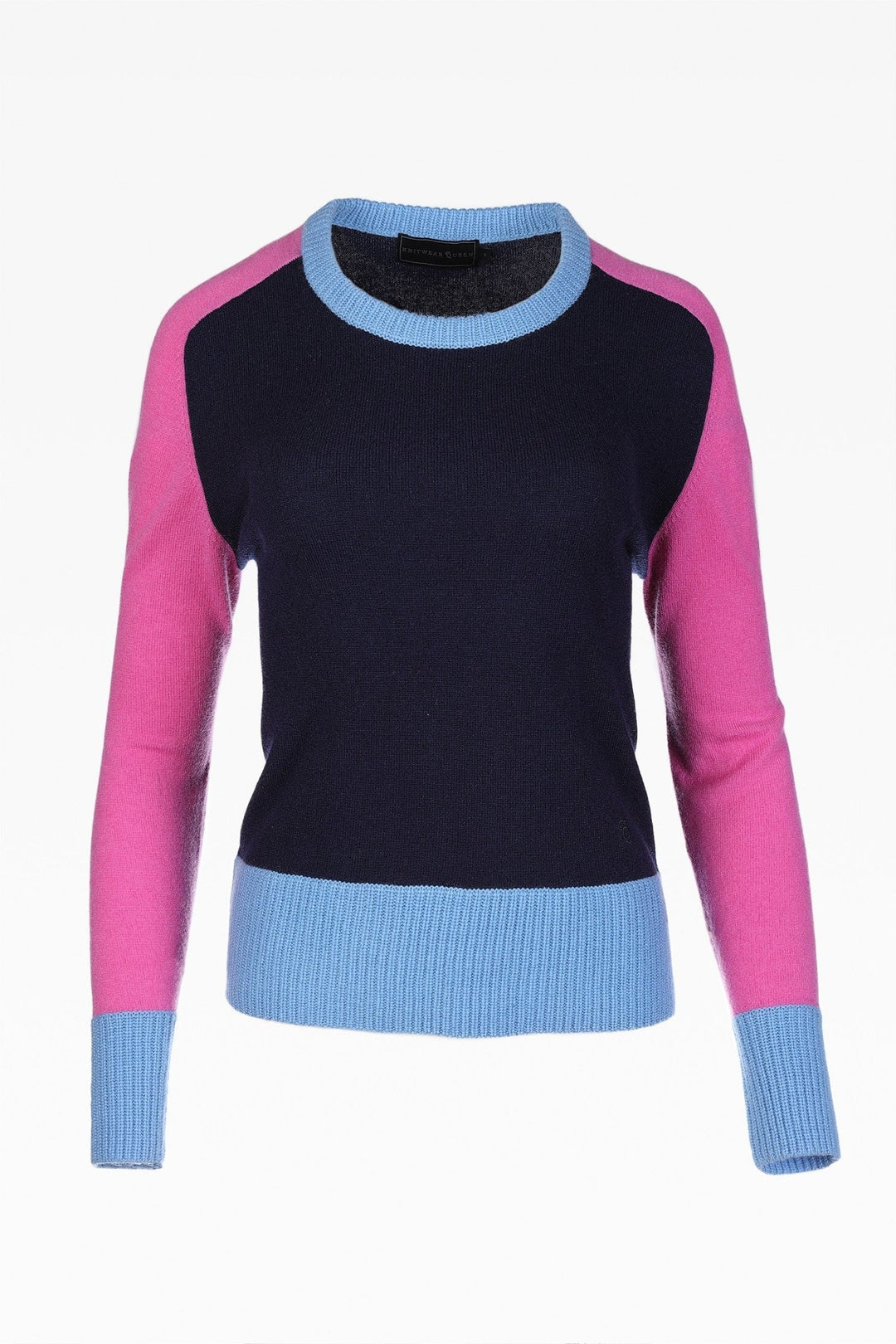 Alex Colour Block Sweater - Dunedin Cashmere