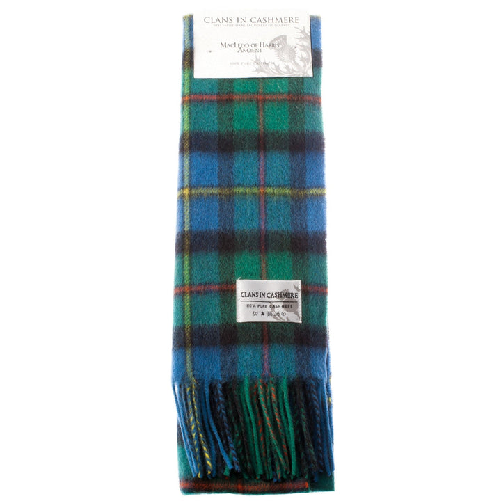 Cashmere Scottish Tartan Clan Scarf Macleod Of Harris Ancient - Dunedin Cashmere