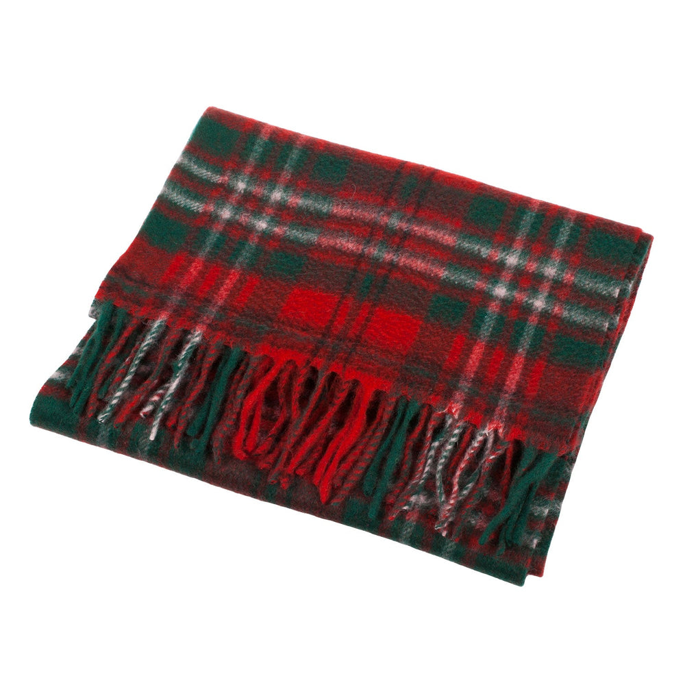 Cashmere Scottish Tartan Clan Scarf Scott Red - Dunedin Cashmere