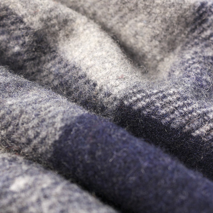 Check Blanket Grey Check - Dunedin Cashmere