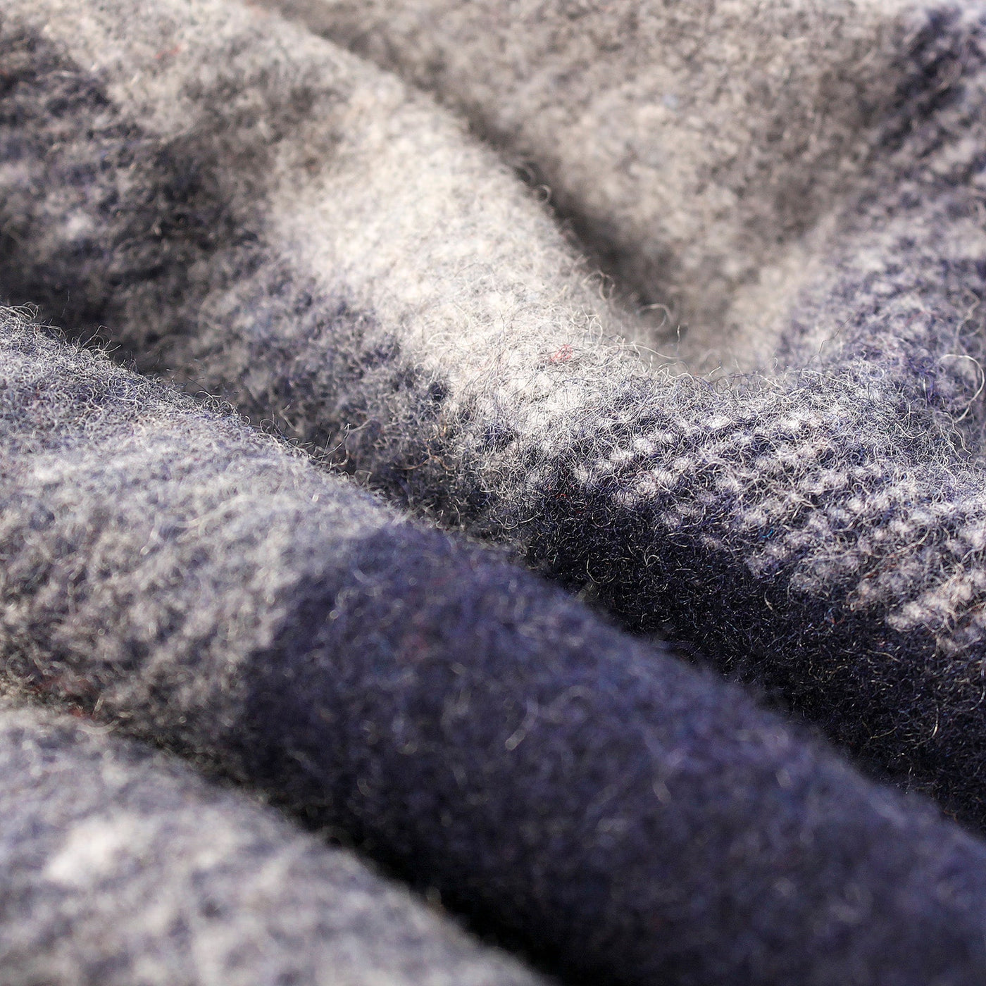 Check Knee Blanket Grey Check - Dunedin Cashmere