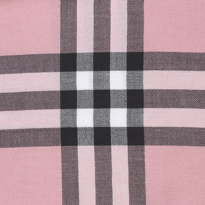 Checke Scarf Pink - Dunedin Cashmere