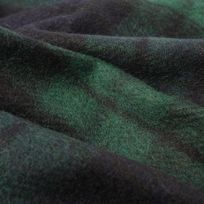 Highland Wool Blend Tartan Blanket / Throw Extra Warm Black Watch - Dunedin Cashmere