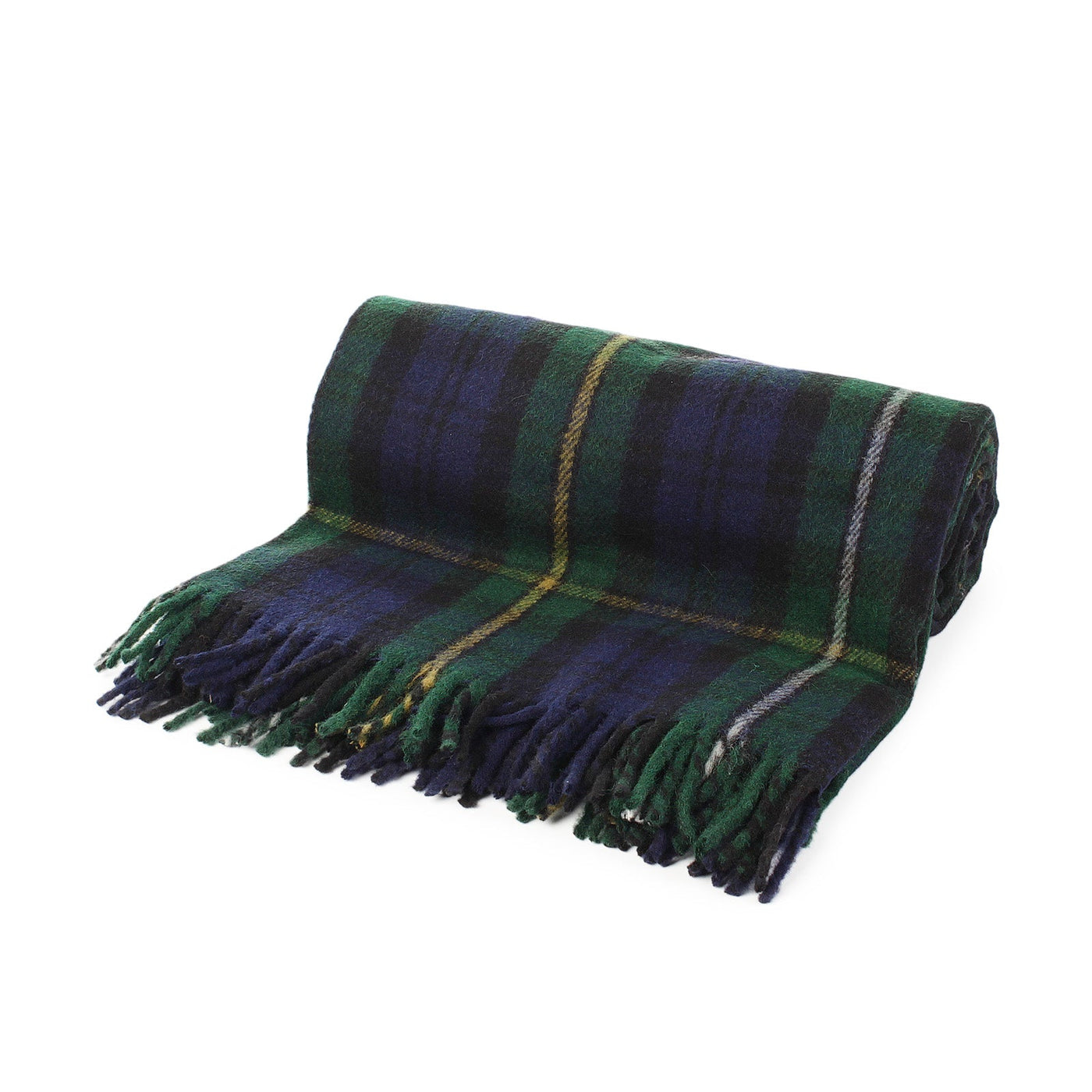 Highland Wool Blend Tartan Blanket / Throw Extra Warm Campbell Of Argyll - Dunedin Cashmere