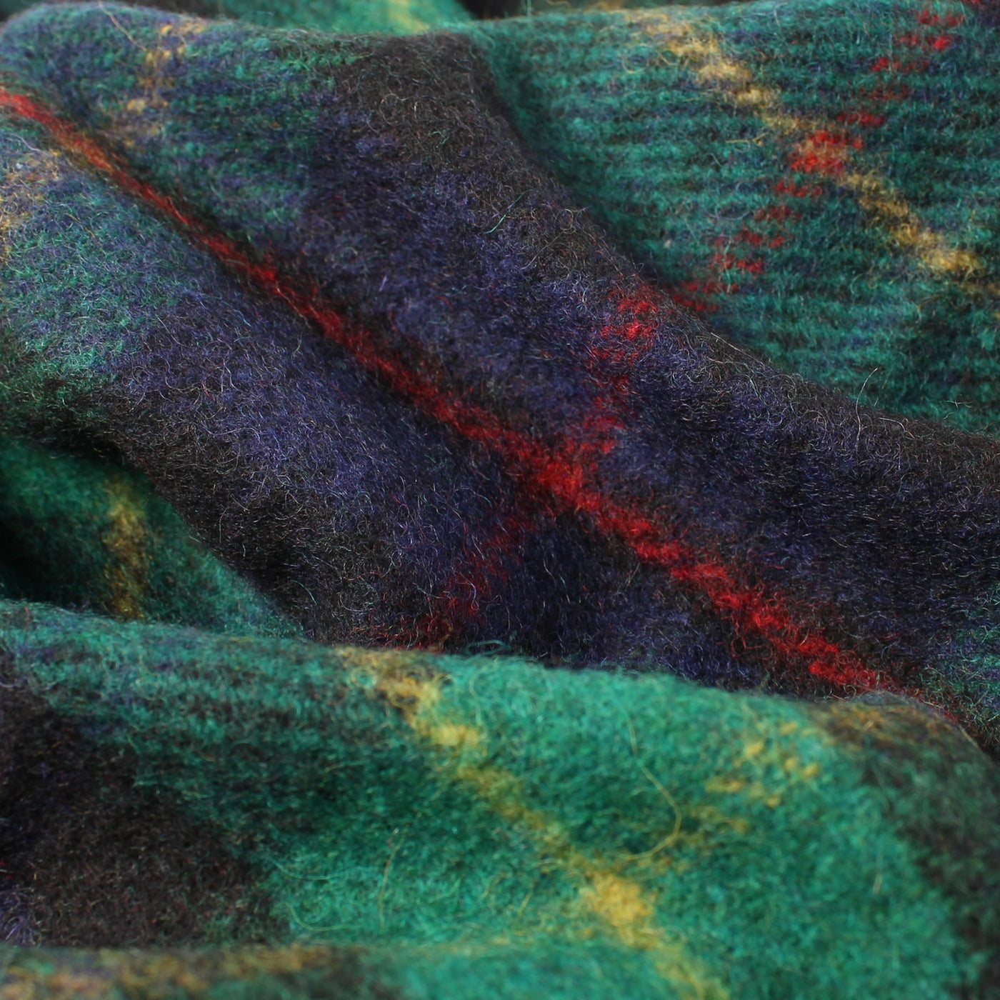Highland Wool Blend Tartan Blanket / Throw Extra Warm Farquharson - Dunedin Cashmere