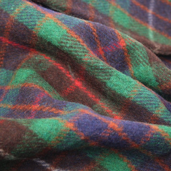 Highland Wool Blend Tartan Blanket / Throw Extra Warm Fraser Hunting - Dunedin Cashmere