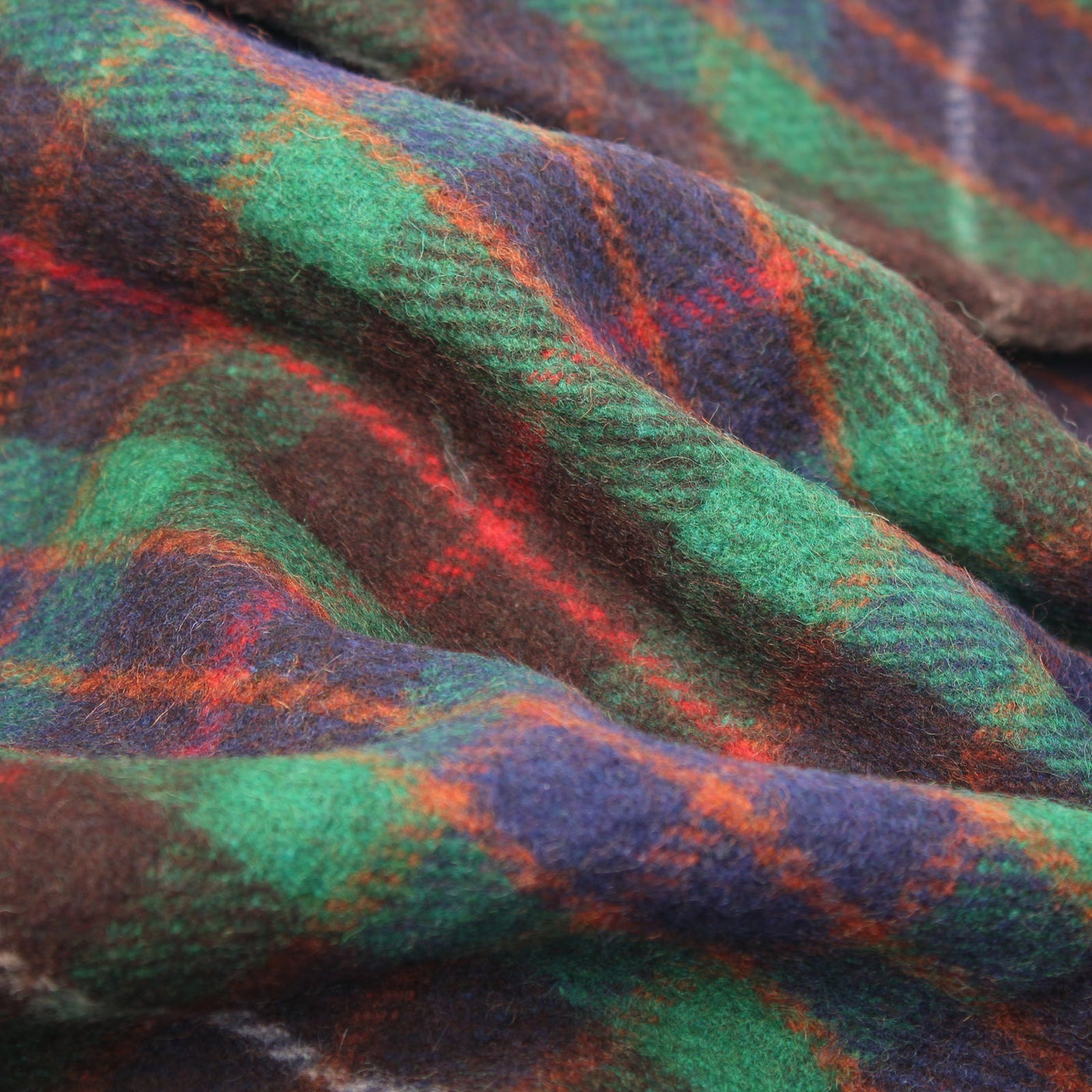 Highland Wool Blend Tartan Blanket / Throw Extra Warm Fraser Hunting - Dunedin Cashmere