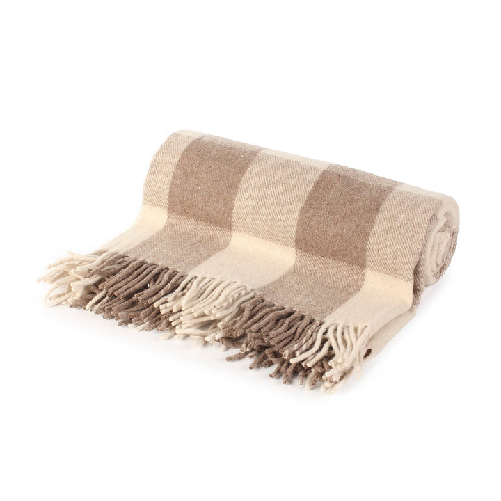 Highland Wool Blend Tartan Blanket / Throw Extra Warm Jacob - Dunedin Cashmere