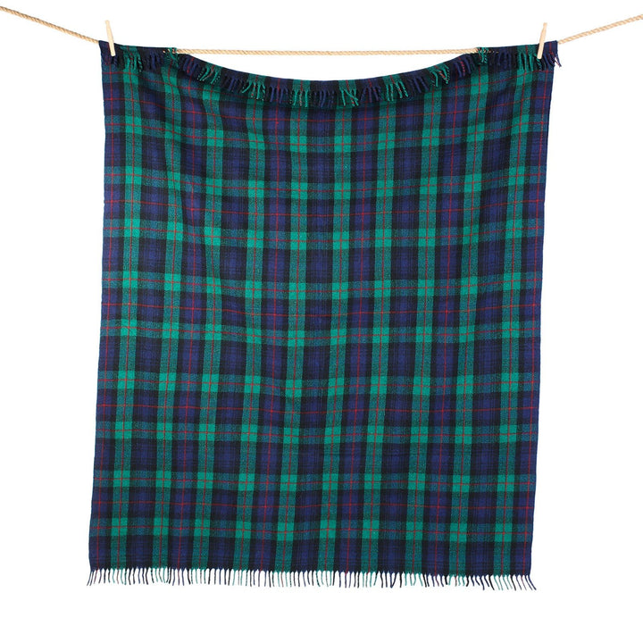 Highland Wool Blend Tartan Blanket / Throw Extra Warm Murray Of Atholl - Dunedin Cashmere