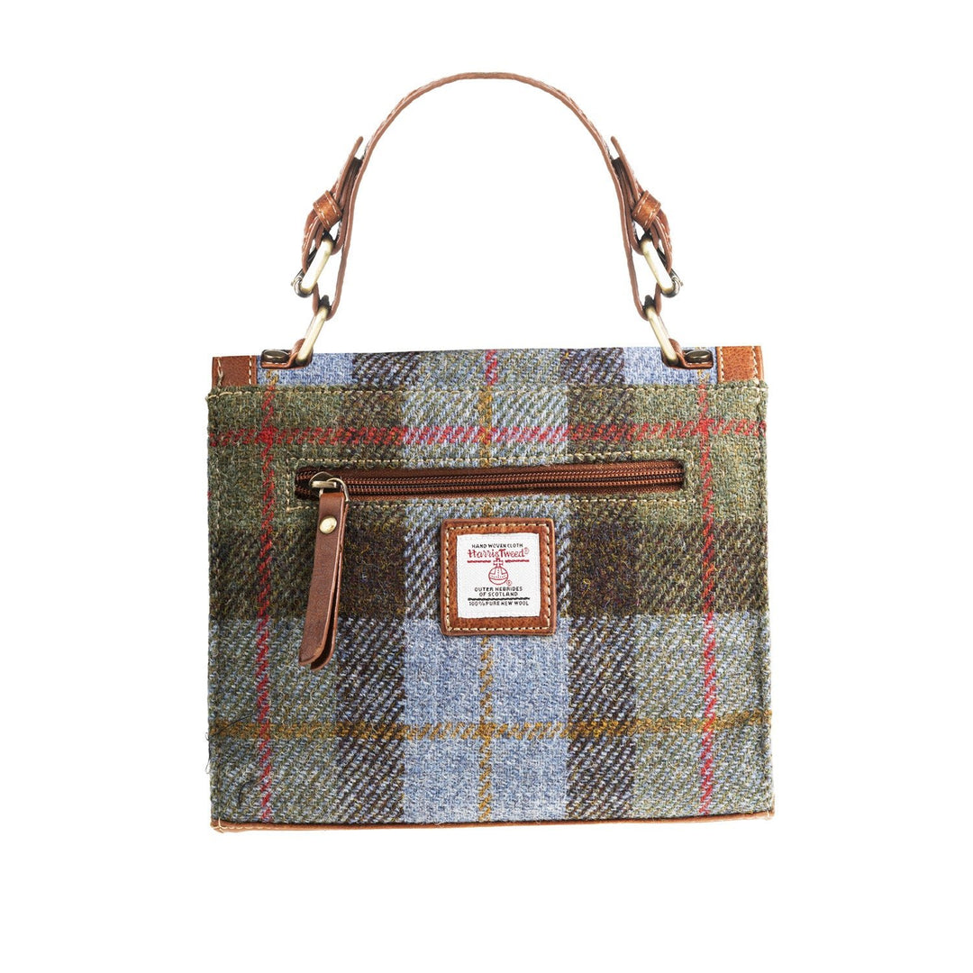 Ht Ladies Handbag Lovat Check / Tan - Dunedin Cashmere