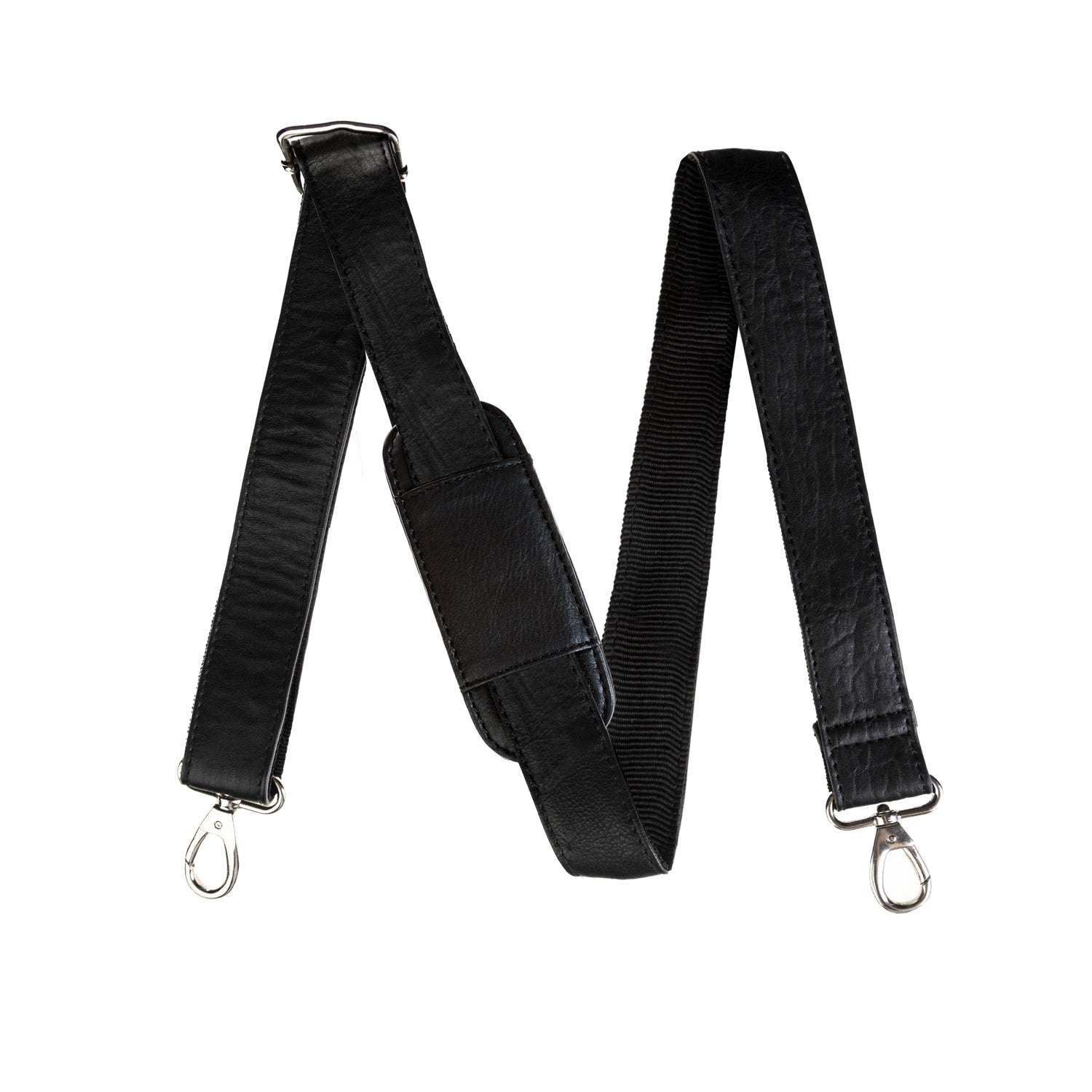 Ht Leather Laptop Bag Blue & Pink Herringbone / Black Dunedin Cashme Dunedin Cashmere