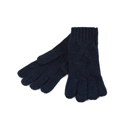 Ladies Racking Rib Detail Glove Astral - Dunedin Cashmere
