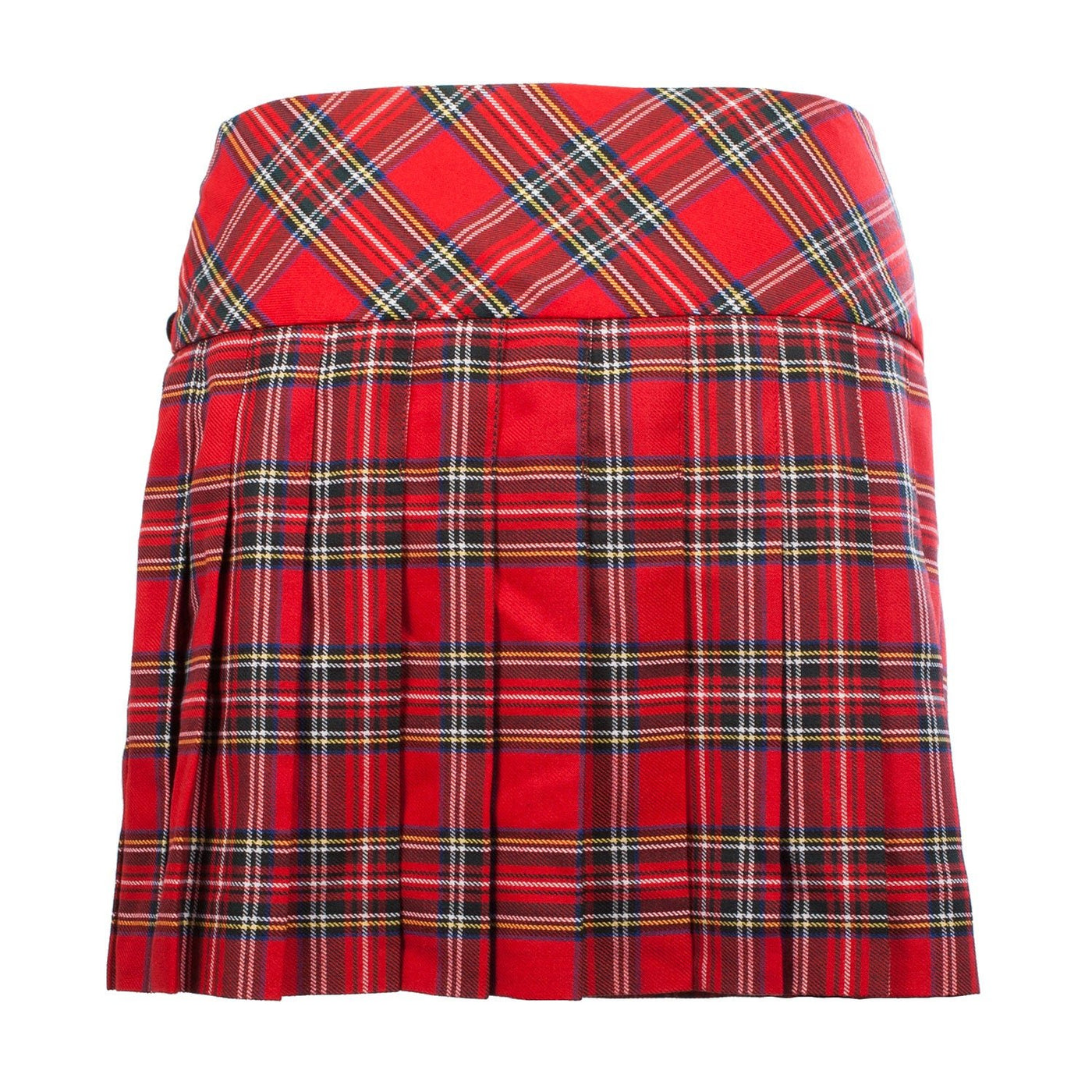 Ladies Tartan Billie Kilted Skirt Stewart Royal - Dunedin Cashmere