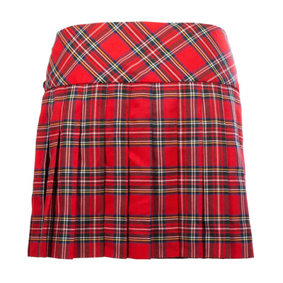 Ladies Tartan Billie Kilted Skirt Stewart Royal - Dunedin Cashmere