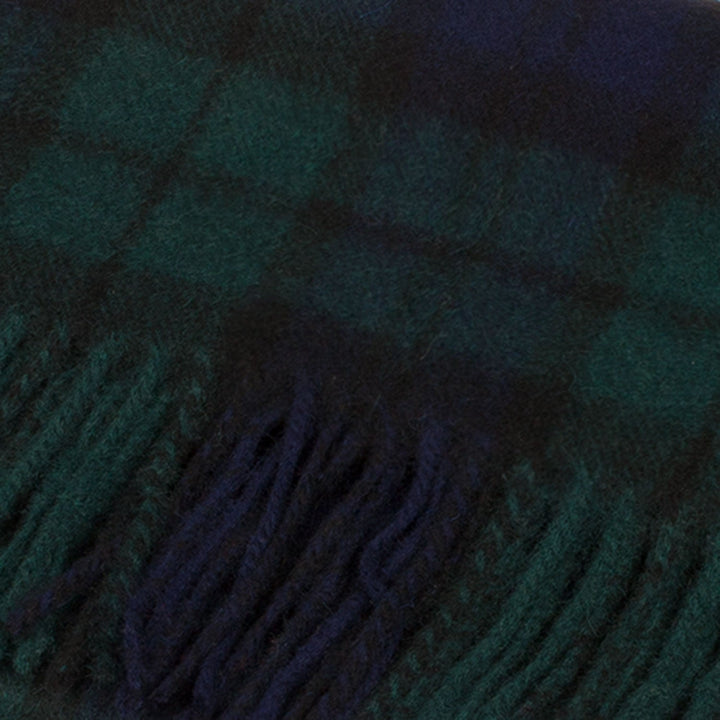 Lambswool Scottish Tartan Clan Scarf Black Watch - Dunedin Cashmere
